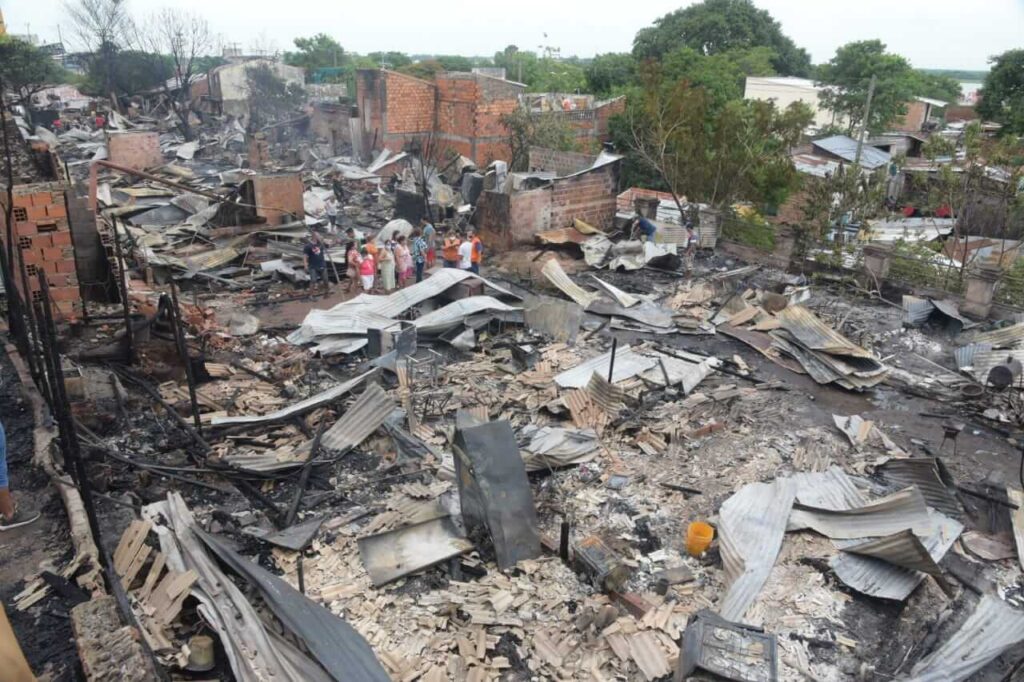 Incendio en La Chacarita
