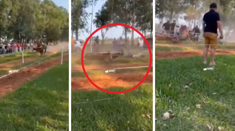 Hipódromo de San Miguel de Guazú Ygua, lugar del accidente donde un caballo cayó y dejó a un menor herido.