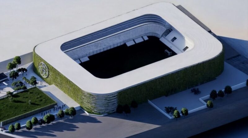 Proyección del nuevo estadio de Olimpia, el futuro coloso y sede del Mundial 2030 en Paraguay