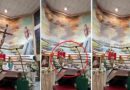 VIDEO: Tragedia en plena misa, cruz se desplomó sobre sacerdote y el impactante momento quedó grabado en vivo